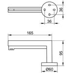 Keuco Toilettenpapierhalter EDITION 90 offene Form vc