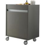 Duravit Rollcontainer KETHO 360x500x670mm Ans rechts basalt matt