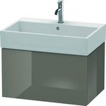 Duravit Waschtischunterbau L-CUBE 394x684x459mm flannel grey hochglanz