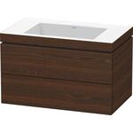 Duravit Waschtischunterbau L-CUBE m WT Vero Air 500x800x480mm o HL NB geb