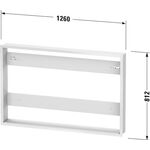 Duravit Einbauset LICHT & SPIEGEL für Good und Better-Version 1261x139mm