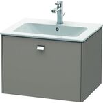 Duravit Waschtischunterbau BRIOSO Griff chrom 442x620x479mm basalt matt