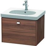 Duravit Waschtischunterbau BRIOSO Griff chrom 452x620x469mm nussbaum natur