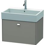 Duravit Waschtischunterbau BRIOSO Griff chrom 442x684x459mm basalt matt
