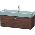 Duravit Waschtischunterbau BRIOSO Gri chrom 442x1184x459mm nussbaum dunkel