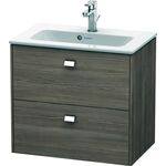 Duravit WT-Unterbau BRIOSO COMPACT Griffe chrom 553x620x389mm pine terra