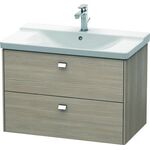 Duravit Waschtischunterbau BRIOSO Griffe chrom 561x820x479mm pine silver
