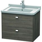 Duravit Waschtischunterbau BRIOSO Griffe chrom 563x670x469mm pine terra