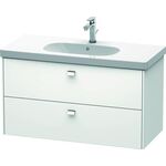 Duravit Waschtischunterbau BRIOSO Griffe chrom 563x1020x469mm weiß matt