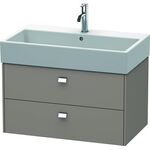 Duravit Waschtischunterbau BRIOSO Griffe chrom 442x784x459mm basalt matt