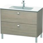 Duravit Waschtischunterbau BRIOSO Griffe chrom 683x1020x479mm pine silver