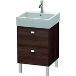 Duravit Waschtischunterbau BRIOSO Griffe chr 570x484x459mm kastanie dunkel