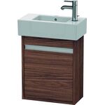 Duravit Waschtischunterbau Ketho 225x450x550mm Ans rechts nussbaum dunkel
