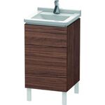 Duravit Waschtischunterbau L-CUBE 447x460x712mm Ans links nussbaum dunkel