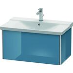 Duravit Waschtischunterbau XSQUARE 405x810x473mm stone blue hochglanz