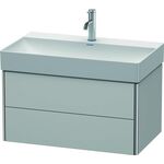 Duravit Waschtischunterbau XSQUARE 397x784x460mm nordic weiß seidenmatt