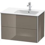 Duravit Waschtischunterbau XSQUARE 560x810x478mm Be re fla grey hochglanz