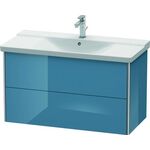 Duravit Waschtischunterbau XSQUARE 565x1010x473mm stone blue hochglanz