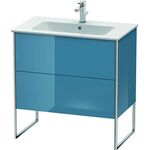 Duravit Waschtischunterbau XSQUARE 832x810x478mm stone blue hochglanz
