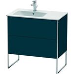 Duravit Waschtischunterbau XSQUARE 832x810x478mm Be li nachtblau seidenmatt