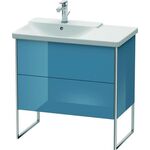 Duravit Waschtischunterbau XSQUARE Be li 805x810x473mm stone blue hochglanz