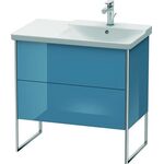 Duravit Waschtischunterbau XSQUARE Be re 805x810x473mm stone blue hochglanz