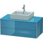Duravit Waschtischunterbau XSQUARE 400x1000x548mm stone blue hochglanz