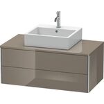Duravit Waschtischunterbau XSQUARE 400x1000x548mm flannel grey hochglanz