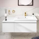 V&B Waschtischunterschrank VENTICELLO 753x420x502mm Griff white Glossy White