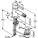 Kludi Bidet-Einhandmischer BOZZ DN 15 chr