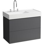 Laufen Waschtischunterbau KARTELL 600x880x450mm, 2 Schubladen schiefergrau