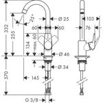 HG Einhebel-Spültischmischer 260 LOGIS DN 15 chrom