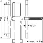 Brauseset AXOR SHOWERSOLUTIONS ONE 2jet chrom