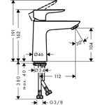HG EH-WT-MI TALIS E 110 ohne Ablaufgarnitur mattweiß