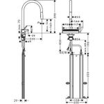 HG Einhebel-Spültischmischer AQUNO Sel 1 DN 15 m sBox Ausziehbrause 3jet ES-Op.