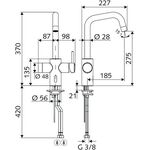 Schell Elektronische Küchenarmatur mit Steckernetzteil 9 V