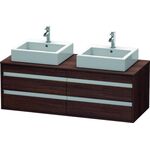 Duravit Waschtischunterbau KETHO 550x1400x496mm kastanie dunkel