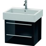 Duravit Waschtischunterbau X-LARGE 443x550x448mm schwarz hochglanz