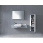 Duravit Halbhochschrank L-CUBE 400x243x1320mm Ans rechts weiß hochglanz