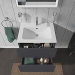 Duravit Waschtischunterbau L-CUBE 620x481x550mm graphit matt