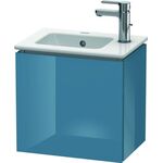 Duravit Waschtischunterbau L-CUBE 294x420x400mm Ans li St blue hochglanz
