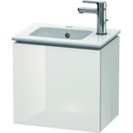 Duravit Waschtischunterbau L-CUBE 294x420x400mm Ans links weiß hochglanz