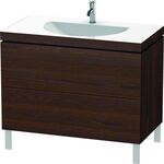 Duravit Möbelwaschtisch L-CUBE 1000x540mm o ÜL 1 HL nussbaum gebürstet