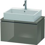 Duravit Konsolenunterschrank L-CUBE 400x720x477mm flannel grey hochglanz