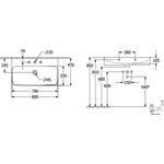 V&B Waschtisch FINION m verd. ÜL ViFlow 800x470mm Sto white C+