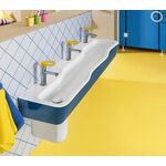 V&B Reihenwaschtisch O.NOVO KIDS 1300x430mm, ohne ÜL Ocean Blue