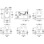 V&B Wand-Bidet AVENTO 370x530mm, mit ÜL stone white C+