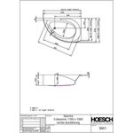 Hoesch Eck-Badewanne SPECTRA re 1710x1010x480mm we