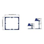 V&B Montagerahmen für Duschwannen bis 1000x1000