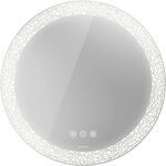 Duravit Spiegel HAPPY D.2 PLUS Icon m Be d= 700x55mm 62 W Lichtfelddekor org